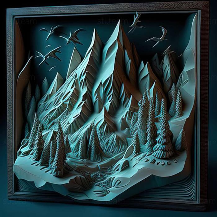 3D model Icewind Dale II game (STL)